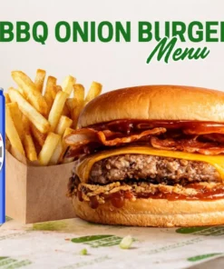 Meniu BBQ Onion Burger